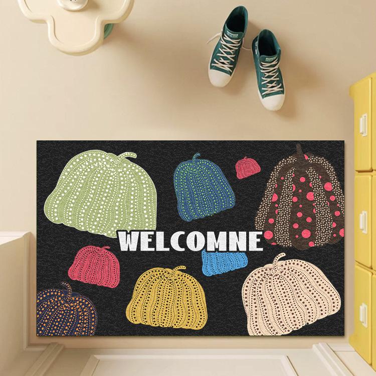 Cartoon Plant Carpet Mat Rug Mushroom Pumpkin Design with Welcome Text Non-slip Home Decoration Floor Mat Welcome Mat Door Mat 40cmx60cm
Cartoon Plant Carpet Mat Rug Mushroom Pumpkin Design with Welcome Text Non-slip Home Decoration Floor Mat Welcome Mat Door Mat 40cmx60cm