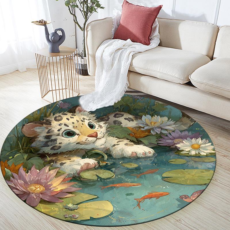 Pond Animals,Round Area Rug,Carpet Rug for Living Room Bedroom Sofa Playroom Decor,Non-slip Floor Mat 80cmx80cm
Pond Animals,Round Area Rug,Carpet Rug for Living Room Bedroom Sofa Playroom Decor,Non-slip Floor Mat 80cmx80cm