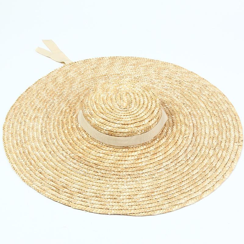 15cm Wide Brim Straw Hat Flat Top Summer Beach Hats for Women Ribbon Boater Hat Sun Hat Gray Black Red Pink Blue With Chin Strap природний
15cm Wide Brim Straw Hat Flat Top Summer Beach Hats for Women Ribbon Boater Hat Sun Hat Gray Black Red Pink Blue With Chin Strap природний