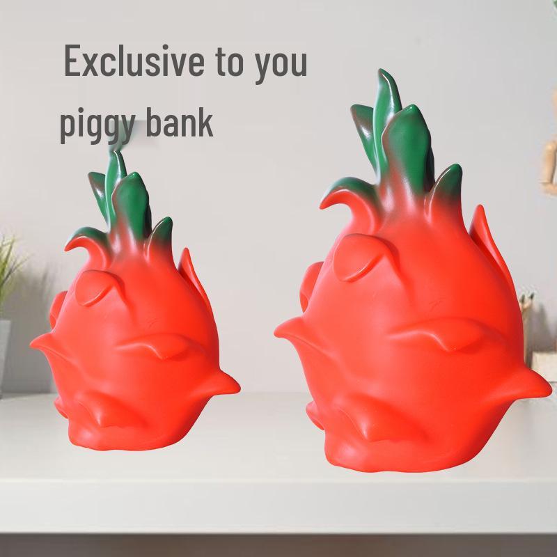 Large Capacity Dragon Fruit Piggy Bank - Durable Vinyl Kids Decorative Gift 19mm червоний
Large Capacity Dragon Fruit Piggy Bank - Durable Vinyl Kids Decorative Gift 19mm червоний
