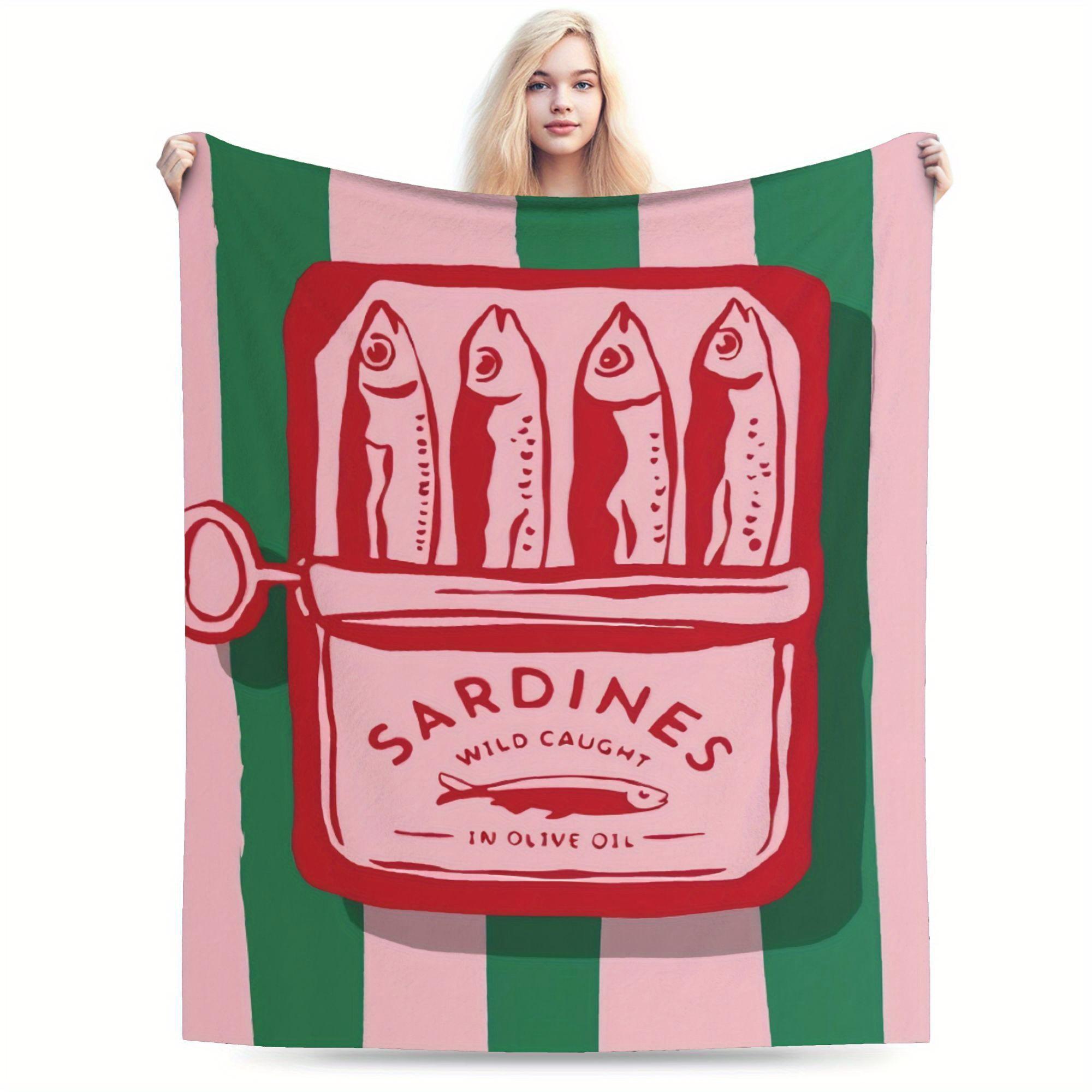 Sardines Creative Design Pattern Flannel printed blanket suitable for all seasons suitable for living room office sofa travel 75x100cm (30x40inch)
Sardines Creative Design Pattern Flannel printed blanket suitable for all seasons suitable for living room office sofa travel 75x100cm (30x40inch)