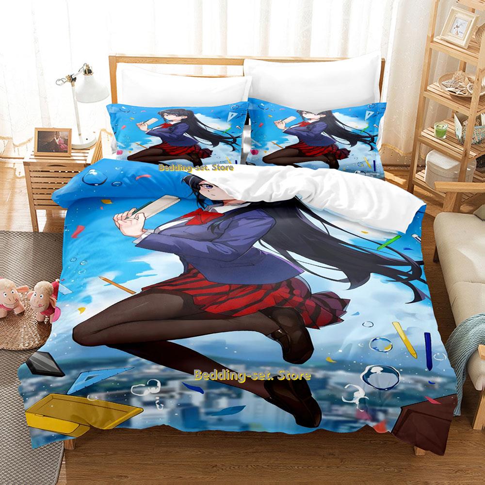 New Komi Can t Comunicate Beding Set Carton Anime thre-piece set Adult People Kid Bedrom thre-piece suits 3D Kawai Young Girls be 100*200cm Single
New Komi Can t Comunicate Beding Set Carton Anime thre-piece set Adult People Kid Bedrom thre-piece suits 3D Kawai Young Girls be 100*200cm Single