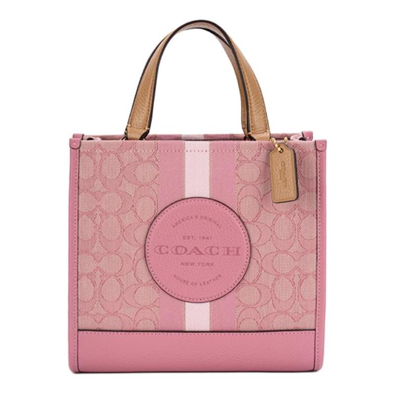COACH handbag Dempsey 22 Presbyopic striped logo patch, fabric and cow leather, Tote bag, Tote bag, shopping bag, one-shoulder cross-body handbag рожевий
COACH handbag Dempsey 22 Presbyopic striped logo patch, fabric and cow leather, Tote bag, Tote bag, shopping bag, one-shoulder cross-body handbag рожевий