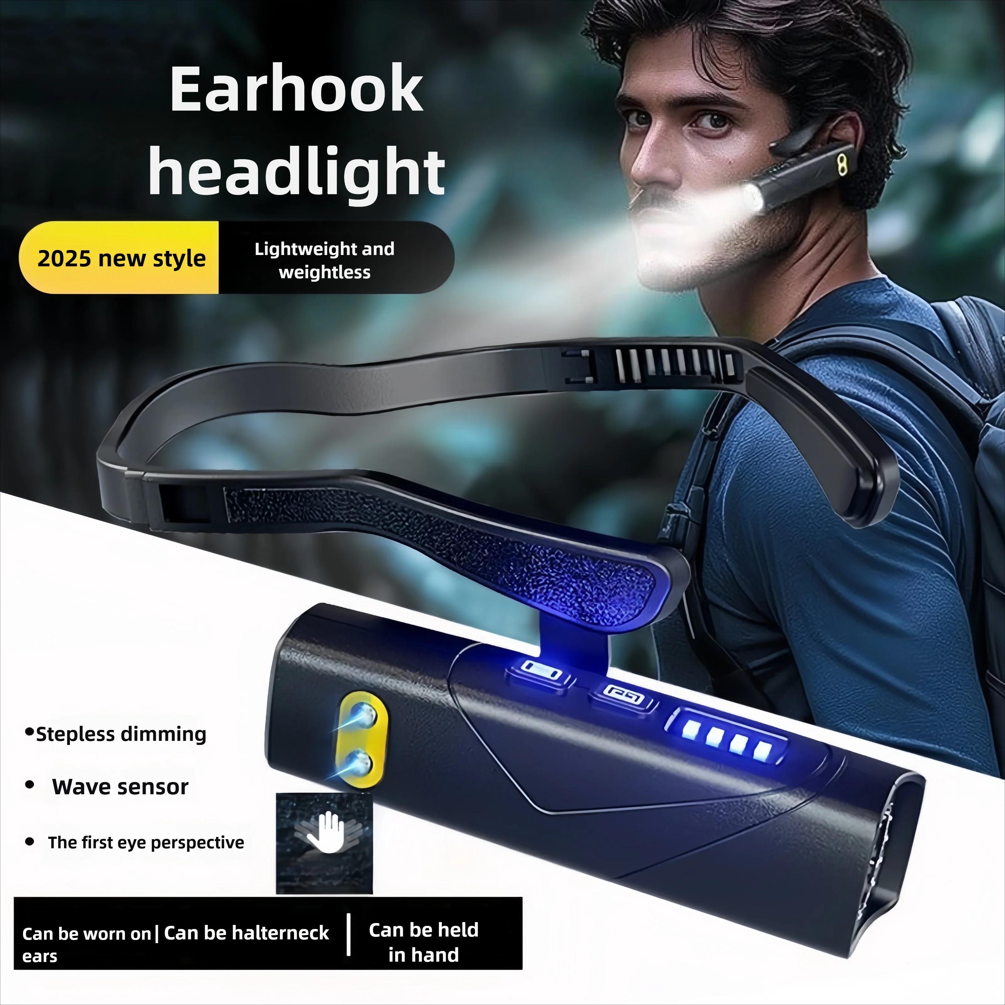 Induction LED Headlamp Ear Hook Lightweight Waterproof Hands-Free Flashlight for Fishing Cycling Running Camping Hiking 1PC чёрный
Induction LED Headlamp Ear Hook Lightweight Waterproof Hands-Free Flashlight for Fishing Cycling Running Camping Hiking 1PC чёрный