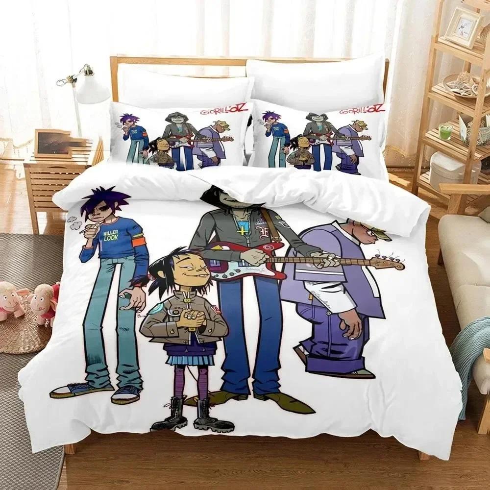 New 3D Print Gorillaz Music Band Comfortable Duvet Quilt Cover Pillowcase Bedding Set Children Bedroom Decoration Home Textile 135x200cm
New 3D Print Gorillaz Music Band Comfortable Duvet Quilt Cover Pillowcase Bedding Set Children Bedroom Decoration Home Textile 135x200cm