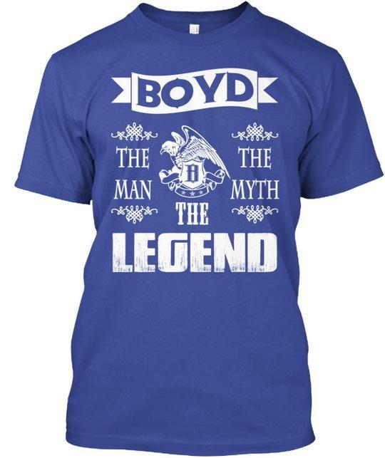 Boyd The Man- Myth Legend T-Shirt Made in the USA Size S to 5XL L
Boyd The Man- Myth Legend T-Shirt Made in the USA Size S to 5XL L