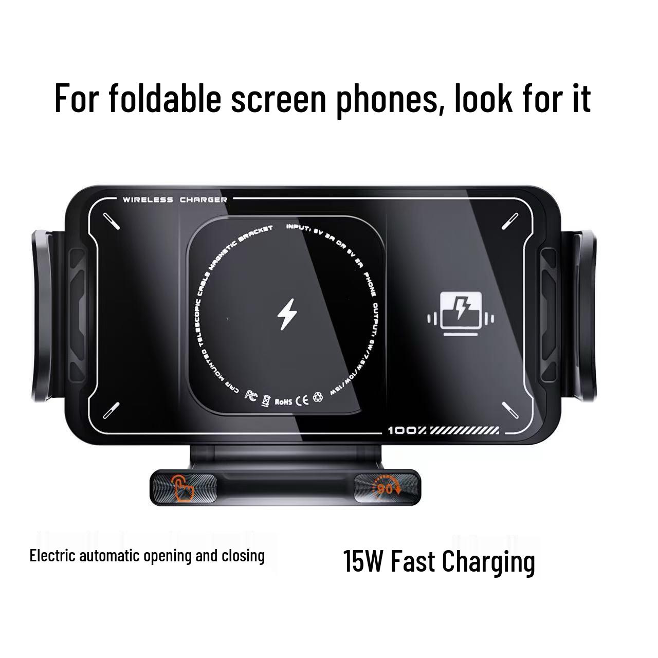 Foldable Car Air Vent Phone Mount with Wireless Charging for Large Screens
Foldable Car Air Vent Phone Mount with Wireless Charging for Large Screens