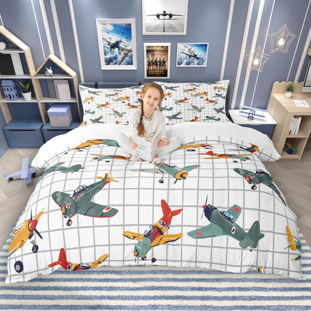Homewish Cartoon Aircraft Train Duvet Cover Set for Children 2pcs/3pcs, Airplane Steam Engine Bedding, Transportation Bed Set UK C 120x150cm 2pcs&set
Homewish Cartoon Aircraft Train Duvet Cover Set for Children 2pcs/3pcs, Airplane Steam Engine Bedding, Transportation Bed Set UK C 120x150cm 2pcs&set