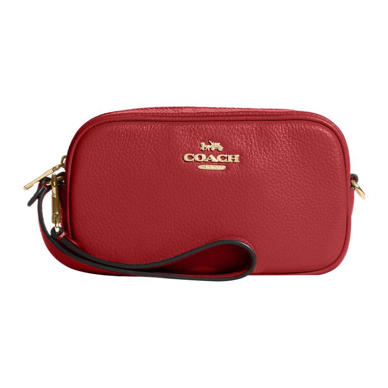COACH Jamie Series 18 zipper closure double card slot calf leather wrist bag clutch small size women s red червоний
COACH Jamie Series 18 zipper closure double card slot calf leather wrist bag clutch small size women s red червоний