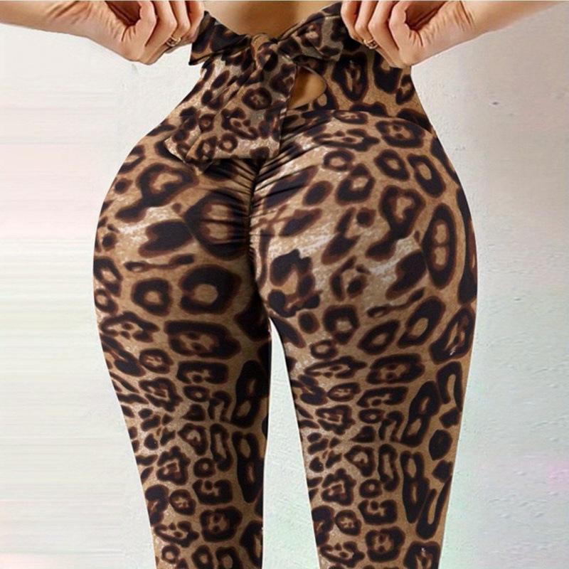 Leopard Print High-Waisted Yoga Leggings with Bow Detail - 2025 Sports Series L
Leopard Print High-Waisted Yoga Leggings with Bow Detail - 2025 Sports Series L