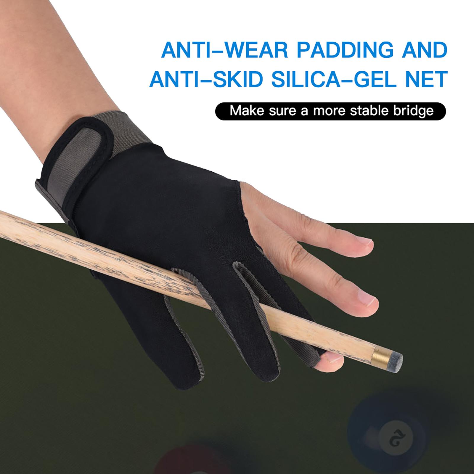 Billiard Glove Anti skid Breathable Cue Sport Glove 3 Finger Super Elastic Sports Glove Fits on Left or Right Hand M серый
Billiard Glove Anti skid Breathable Cue Sport Glove 3 Finger Super Elastic Sports Glove Fits on Left or Right Hand M серый