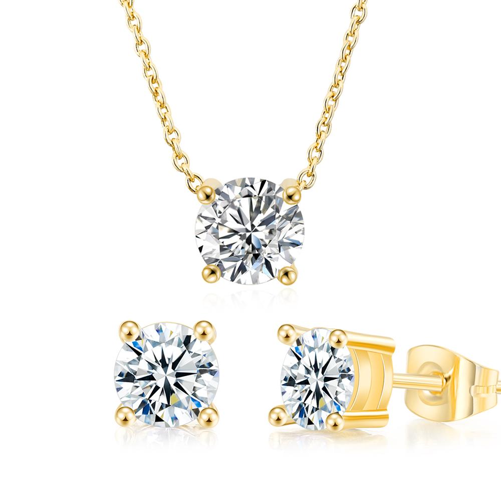 Wedding Zircon Set For Women Bridal Korean Style Round Zircon Collar Choker Chain Necklaces Earrings Fashion Zircon 2024 S565
Wedding Zircon Set For Women Bridal Korean Style Round Zircon Collar Choker Chain Necklaces Earrings Fashion Zircon 2024 S565