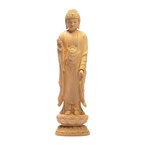 Amitabha Buddha Statue, Jodo Sect, Boat-Shaped Standing Statue, Boxwood Wood Carving, Lotus Seat, Ideal for those born in the Years of the Dog and Pig
Amitabha Buddha Statue, Jodo Sect, Boat-Shaped Standing Statue, Boxwood Wood Carving, Lotus Seat, Ideal for those born in the Years of the Dog and Pig