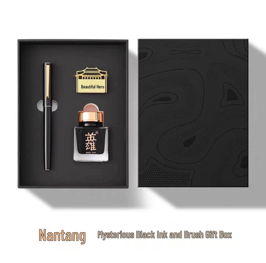 Hero Fountain Pen Gift Box Set: Nantang, Iridium Gold Nib, High-End Souvenir for Teachers & Students, Perfect for Business or Writing Practice. 0.5mm
Hero Fountain Pen Gift Box Set: Nantang, Iridium Gold Nib, High-End Souvenir for Teachers & Students, Perfect for Business or Writing Practice. 0.5mm