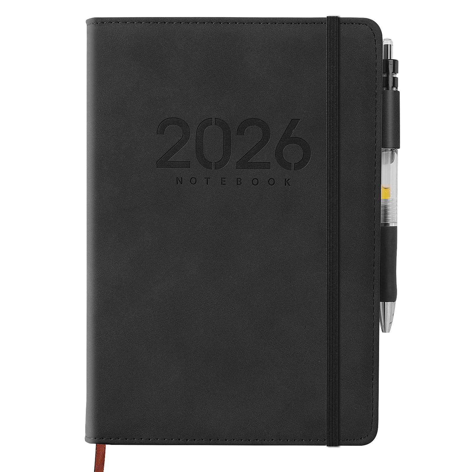 2026 A5 Weekly Diary 400 Pages Side Pen Holder Elastic Band Classification Search Page Bookmark Multifunctional Inner Pages Monthly Plan Daily Memo чёрный
2026 A5 Weekly Diary 400 Pages Side Pen Holder Elastic Band Classification Search Page Bookmark Multifunctional Inner Pages Monthly Plan Daily Memo чёрный