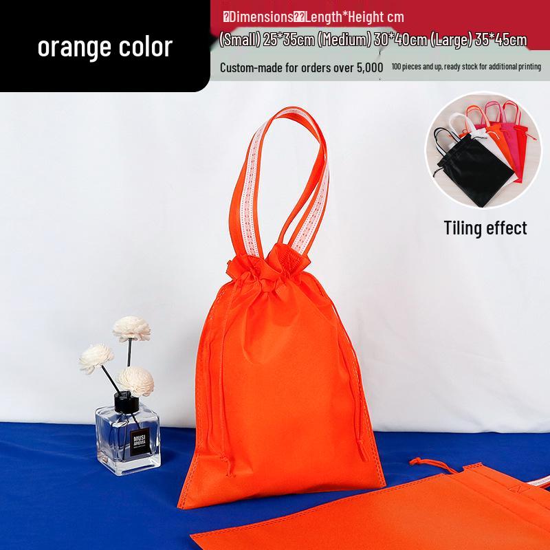 Custom Logo Drawstring Non-woven Bags for Shoes and Clothing Storage 25x35cm оранжевый
Custom Logo Drawstring Non-woven Bags for Shoes and Clothing Storage 25x35cm оранжевый