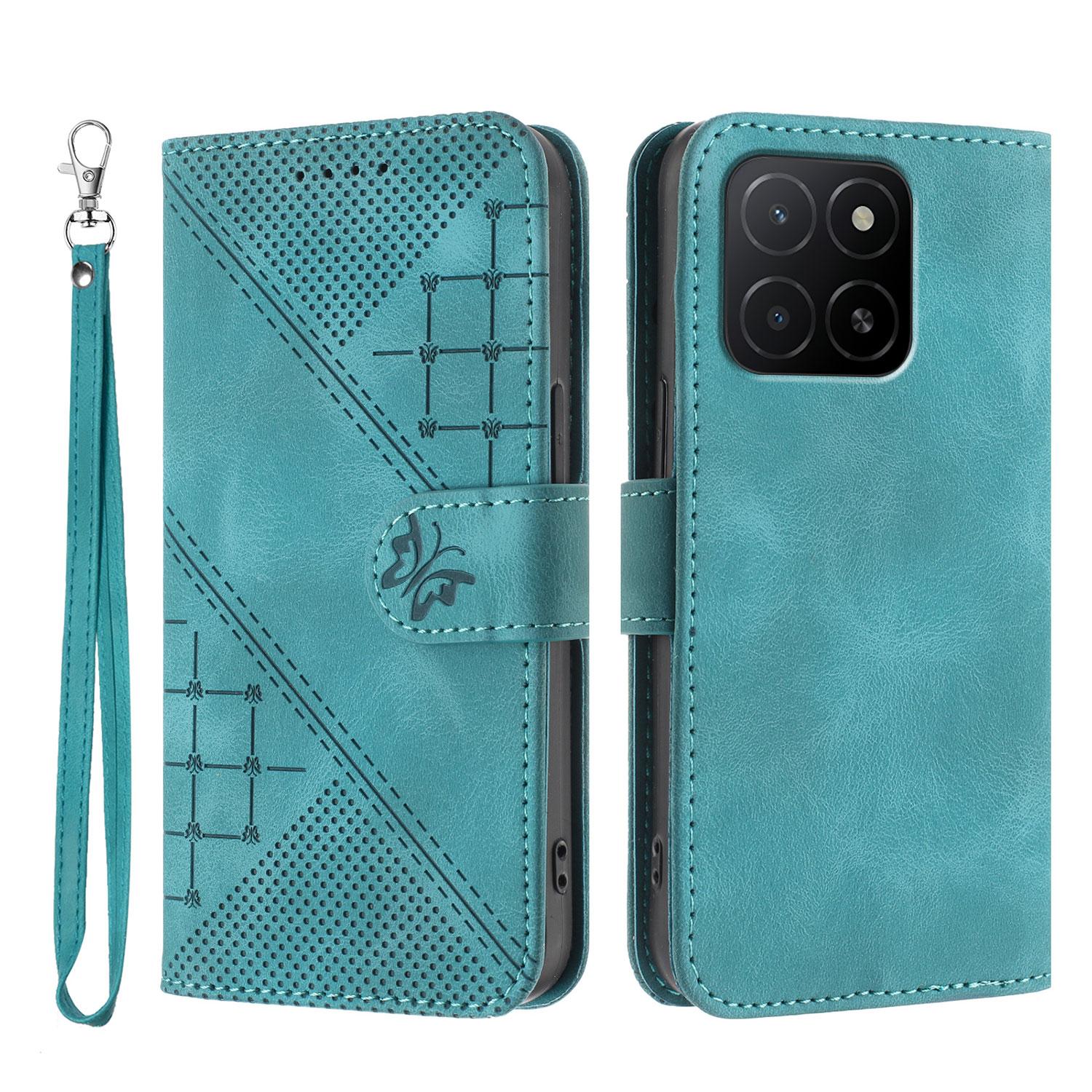 For Honor X5b Plus/Honor X5b Leather Wallet Case Butterfly Flower Imprinted Phone Cover with Strap Light Blue
For Honor X5b Plus/Honor X5b Leather Wallet Case Butterfly Flower Imprinted Phone Cover with Strap Light Blue
