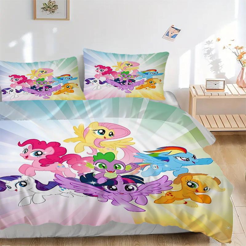 3pcs My Little Pony Cover Set, 1 Cover + 2 Pillowcases (No Insert), Bedding for All Seasons, Bedding,Bedroom Decor yy250922044 135x200cm
3pcs My Little Pony Cover Set, 1 Cover + 2 Pillowcases (No Insert), Bedding for All Seasons, Bedding,Bedroom Decor yy250922044 135x200cm