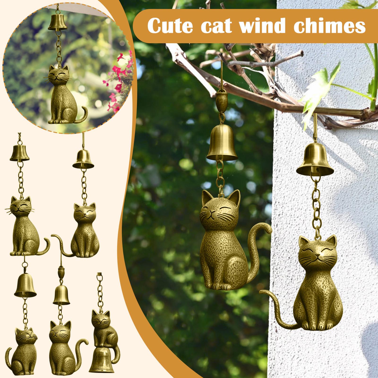 Cat Wind Chimes, Unique Cat Garden Decoration, Outdoor Cat Statue Theme Gift Wind Chimes For Cat Lovers One Size
Cat Wind Chimes, Unique Cat Garden Decoration, Outdoor Cat Statue Theme Gift Wind Chimes For Cat Lovers One Size