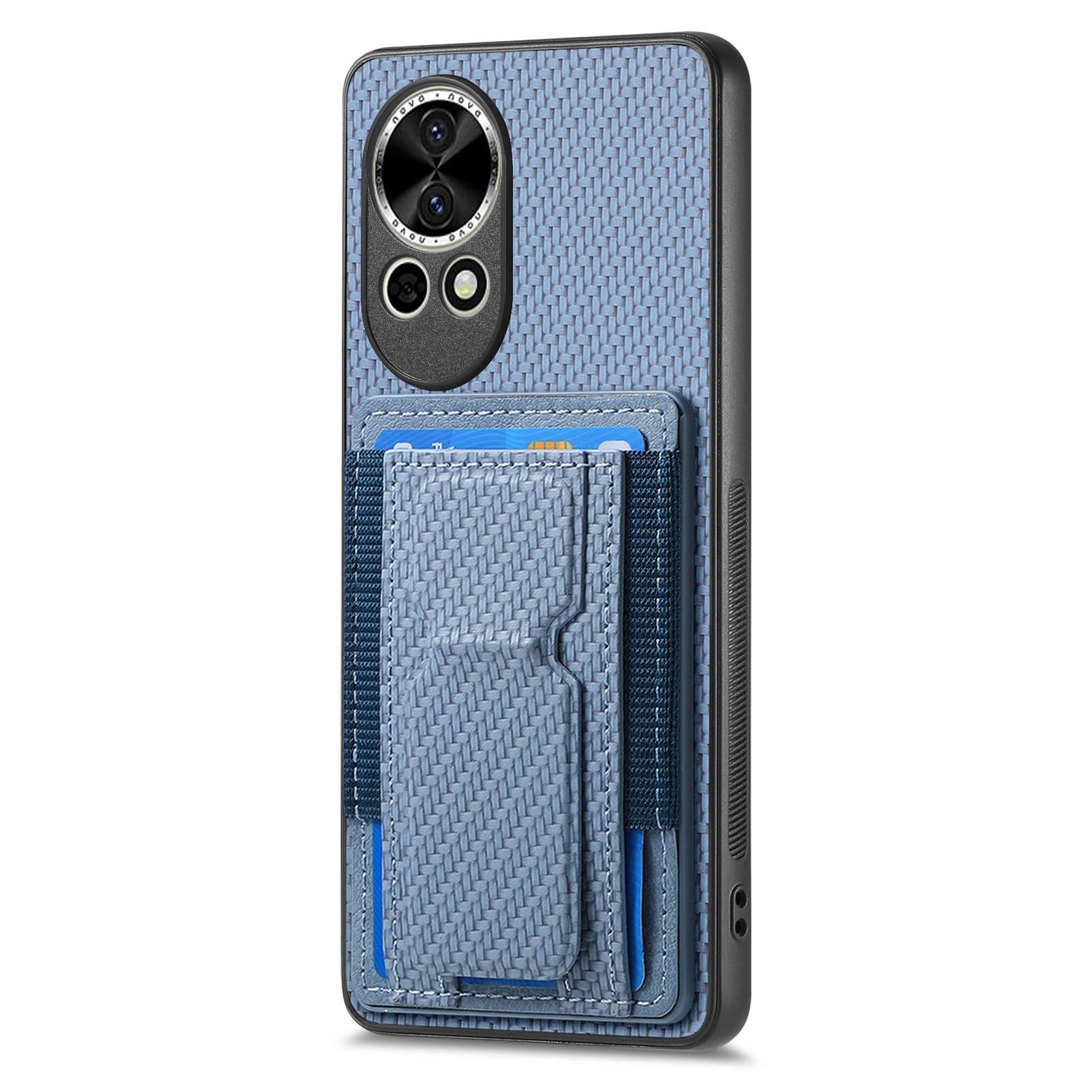 For Huawei nova 13 5G Case with Card Holder Kickstand Fiber Pattern Leather Back Cover Blue
For Huawei nova 13 5G Case with Card Holder Kickstand Fiber Pattern Leather Back Cover Blue