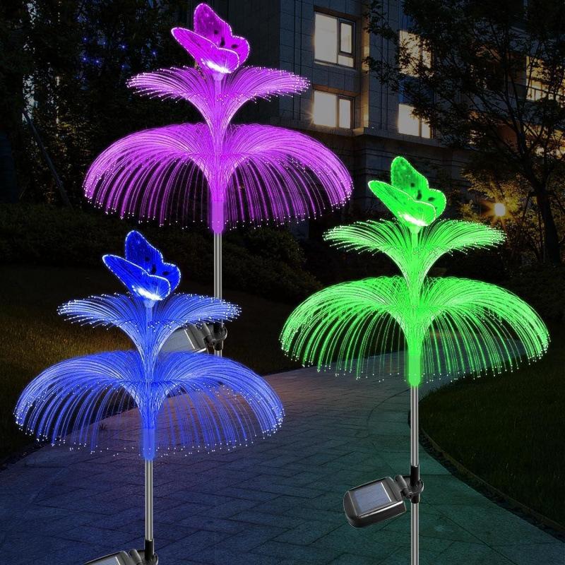Solar-Powered Double-Layer Butterfly Jellyfish Lights Garden Light 7 Colors Changing Outdoor Decorative Lamp Yard Pathway Lights butterfly
Solar-Powered Double-Layer Butterfly Jellyfish Lights Garden Light 7 Colors Changing Outdoor Decorative Lamp Yard Pathway Lights butterfly