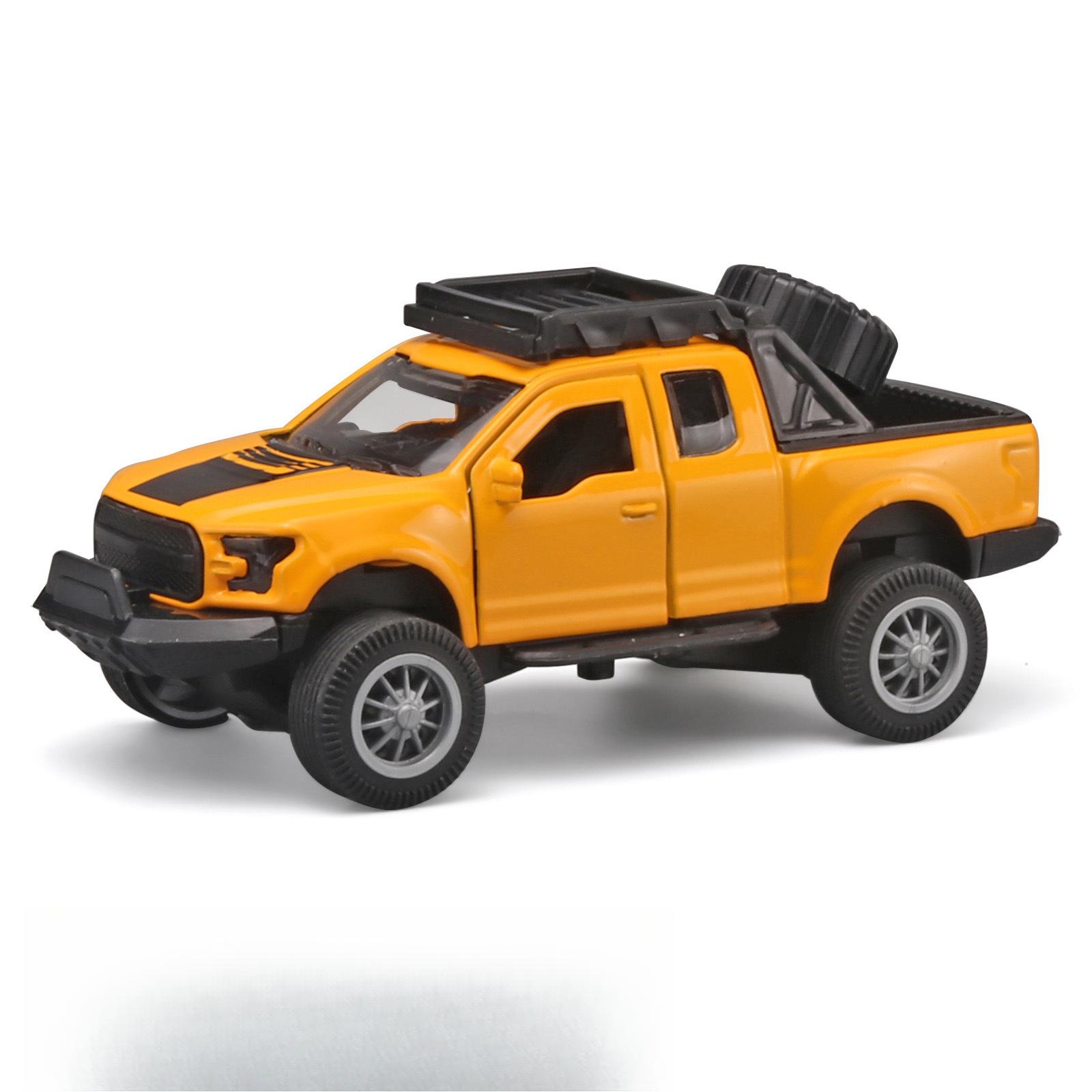 Модель легкосплавного автомобиля Ford F-150 в масштабе 1/36 - игрушка с пружинным механизмом для детей - настоящая реплика жёлтый
Модель легкосплавного автомобиля Ford F-150 в масштабе 1/36 - игрушка с пружинным механизмом для детей - настоящая реплика жёлтый