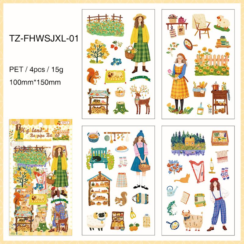 JIANWU The World of Frogs Series Vintage Life Character Landscape Material Collage PET Sticker Creative DIY Journal Stationery
JIANWU The World of Frogs Series Vintage Life Character Landscape Material Collage PET Sticker Creative DIY Journal Stationery