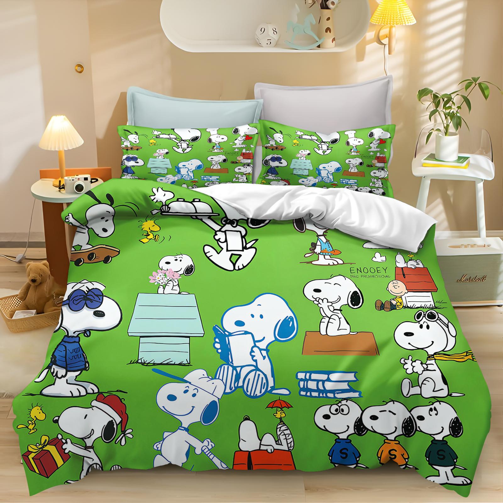 Snoopy Duvet Cover Peanuts Series Set Comforter Bedding 3d Children S Bedding Set 3-Piece 1 Quilt Cover King Size 135X200CM
Snoopy Duvet Cover Peanuts Series Set Comforter Bedding 3d Children S Bedding Set 3-Piece 1 Quilt Cover King Size 135X200CM