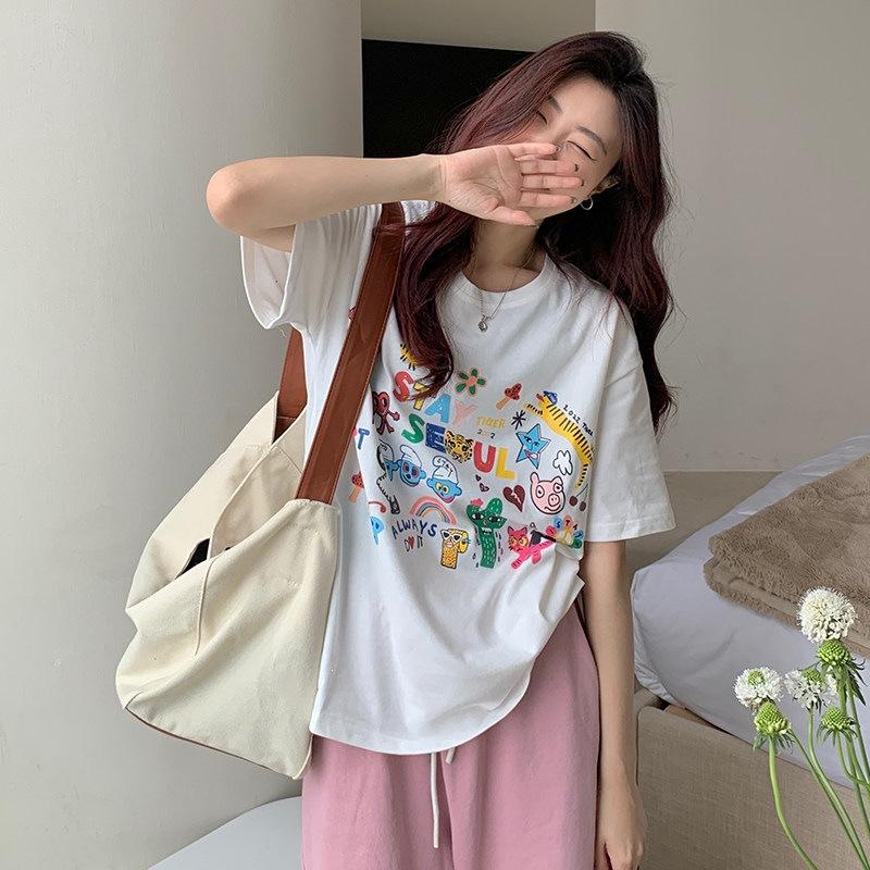 % Cotton Shoulder Back Bag Collar Summer Fun Cartoon Printed Short Sleeve T-Shirt Female Tide S белый
% Cotton Shoulder Back Bag Collar Summer Fun Cartoon Printed Short Sleeve T-Shirt Female Tide S белый