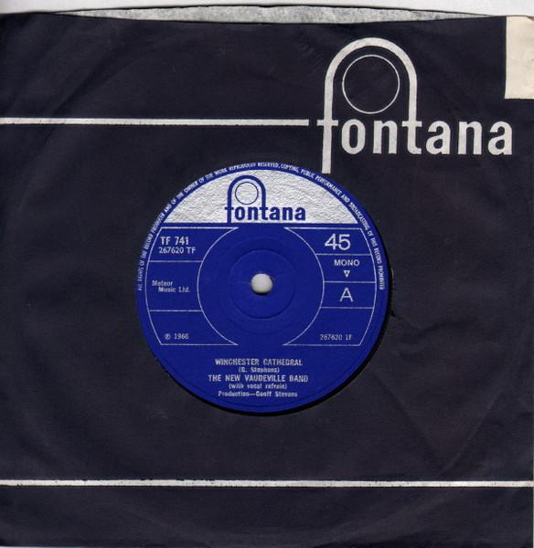 7inch Record NEW VAUDEVILLE BAND - Winchester Cathedral 2676201F Fontana 1966 UK Pop Used
7inch Record NEW VAUDEVILLE BAND - Winchester Cathedral 2676201F Fontana 1966 UK Pop Used