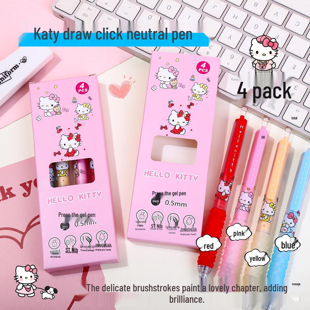 Pink KT Cat Smooth-Flow Neutral Pen with Soft Grip and Quick-Drying Ink for Students Pink Colorful KT Cat
Pink KT Cat Smooth-Flow Neutral Pen with Soft Grip and Quick-Drying Ink for Students Pink Colorful KT Cat