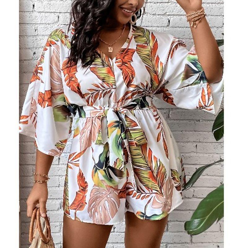 Plus Size Women s Clothing Chubby Girl Fashion Summer V Neck Leaves Print Loose Short Sleeve Wide Leg Jumpsuit Shorts Tide L-5XL Color L
Plus Size Women s Clothing Chubby Girl Fashion Summer V Neck Leaves Print Loose Short Sleeve Wide Leg Jumpsuit Shorts Tide L-5XL Color L