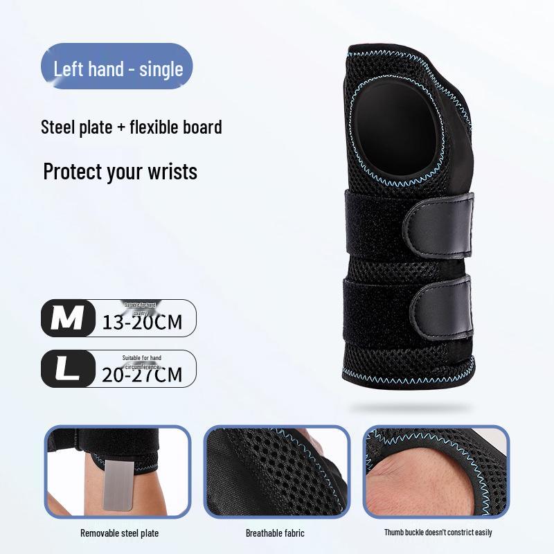 Steel Wrist Support with Removable Splint for Men - Compression Wrap for Sprain Protection Left Hand Single
Steel Wrist Support with Removable Splint for Men - Compression Wrap for Sprain Protection Left Hand Single