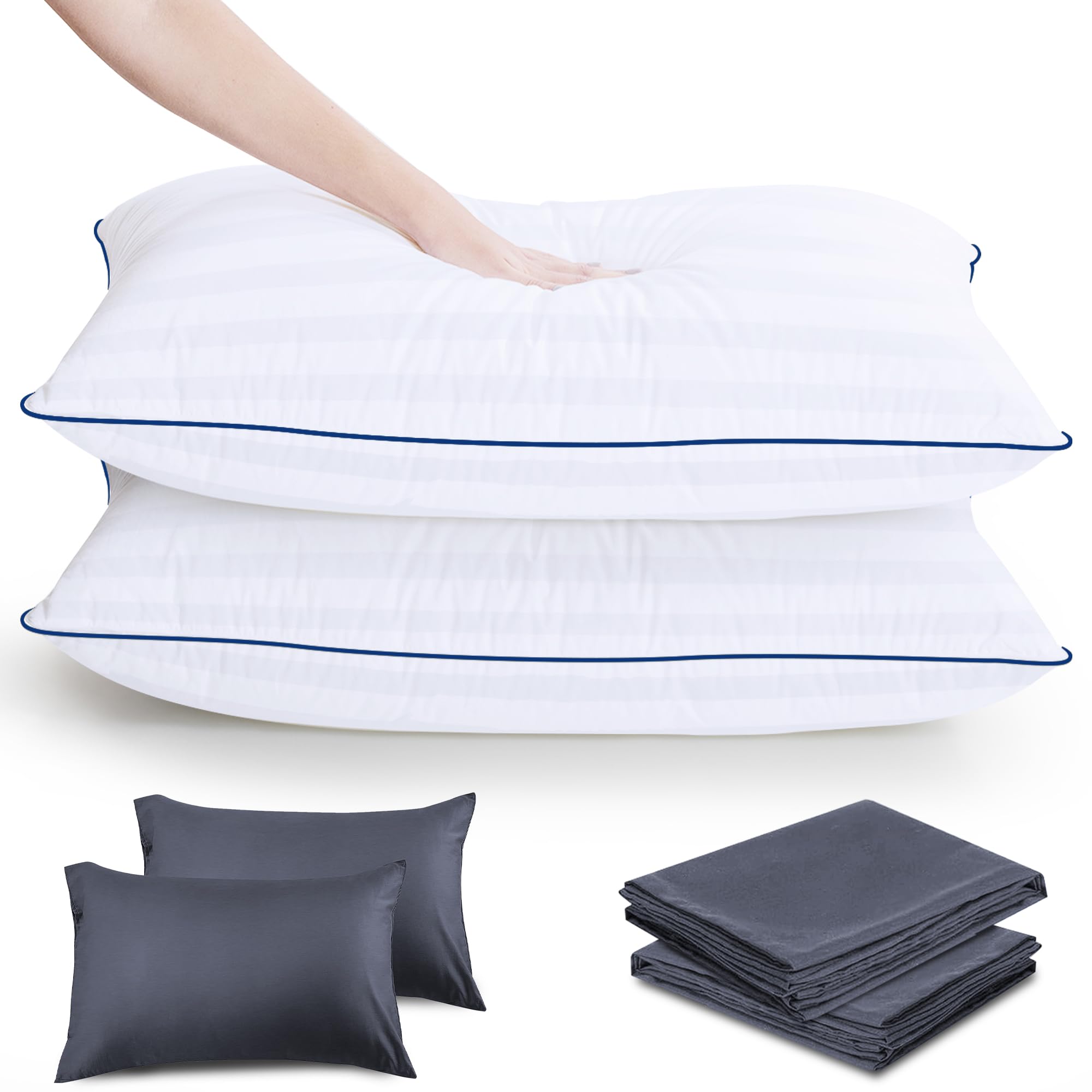 Limited Pillow YIDIHO Высокоэластичная подушка 3D Хлопковая дышащая подушка для сна Мягкая удобная подушка Подушка для отеля 3D Структура Роскошный отель серый
Limited Pillow YIDIHO Высокоэластичная подушка 3D Хлопковая дышащая подушка для сна Мягкая удобная подушка Подушка для отеля 3D Структура Роскошный отель серый