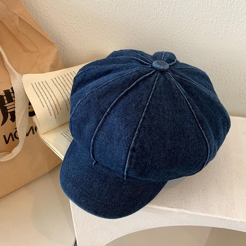 Ретро старый джинсовый берет женский летний большой обхват головы показывающий лицо маленькая универсальная восьмиугольная шляпа шляпа художника M(56-58cm)
Ретро старый джинсовый берет женский летний большой обхват головы показывающий лицо маленькая универсальная восьмиугольная шляпа шляпа художника M(56-58cm)