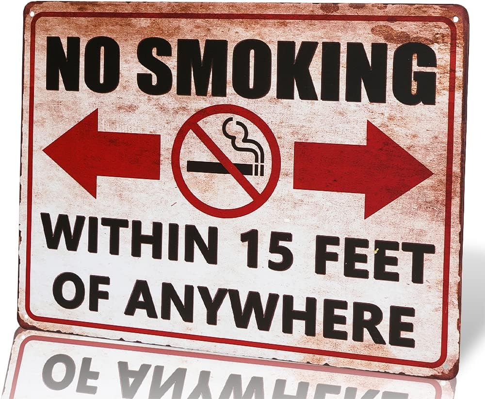DINGLEIEVERNO SMOKING IN M sign outdoor antirust metal 20x30cm(7.8x11.8inch)
DINGLEIEVERNO SMOKING IN M sign outdoor antirust metal 20x30cm(7.8x11.8inch)