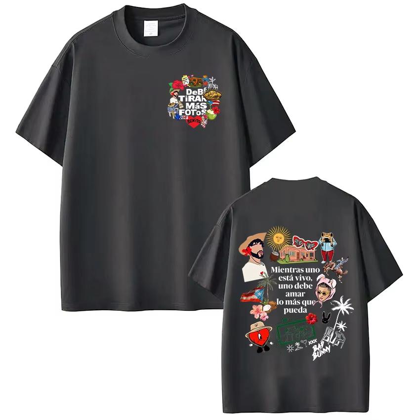 2026 Rapper Bad Bunny Tshirt Debi Tirar Mas Fotos DTMF T Shirts Unisexs Women Clothing Fashion Hip Hop Cotton Casual Tshirt 4XL
2026 Rapper Bad Bunny Tshirt Debi Tirar Mas Fotos DTMF T Shirts Unisexs Women Clothing Fashion Hip Hop Cotton Casual Tshirt 4XL