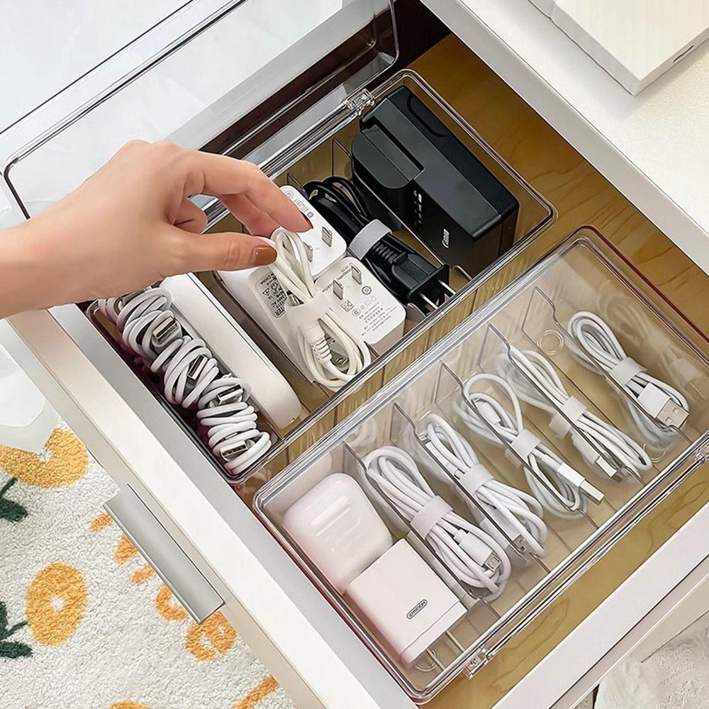 Plastic Data Line Storage Container Dustproof Wire Manager Box Data Cable Storage Box Headset
Plastic Data Line Storage Container Dustproof Wire Manager Box Data Cable Storage Box Headset