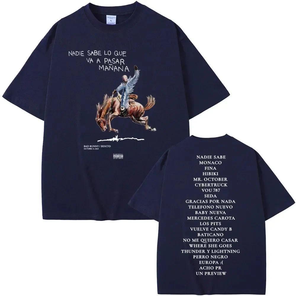 Bad Bunny Nadie Sabe Lo Que Va A Pasar Manana Album Graphics Graphics Fashion Retro Cotton Mens Womens Oversized Tshirt Y2K 4XL
Bad Bunny Nadie Sabe Lo Que Va A Pasar Manana Album Graphics Graphics Fashion Retro Cotton Mens Womens Oversized Tshirt Y2K 4XL