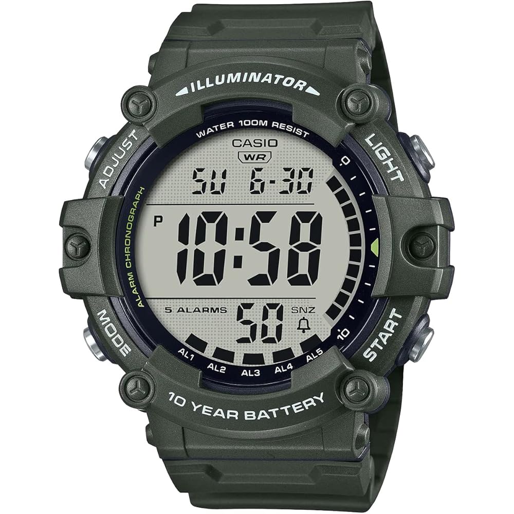 Casio AE-1500WHX-3AV Digital Watch Long Strap Military Green Men s Standard Model
Casio AE-1500WHX-3AV Digital Watch Long Strap Military Green Men s Standard Model