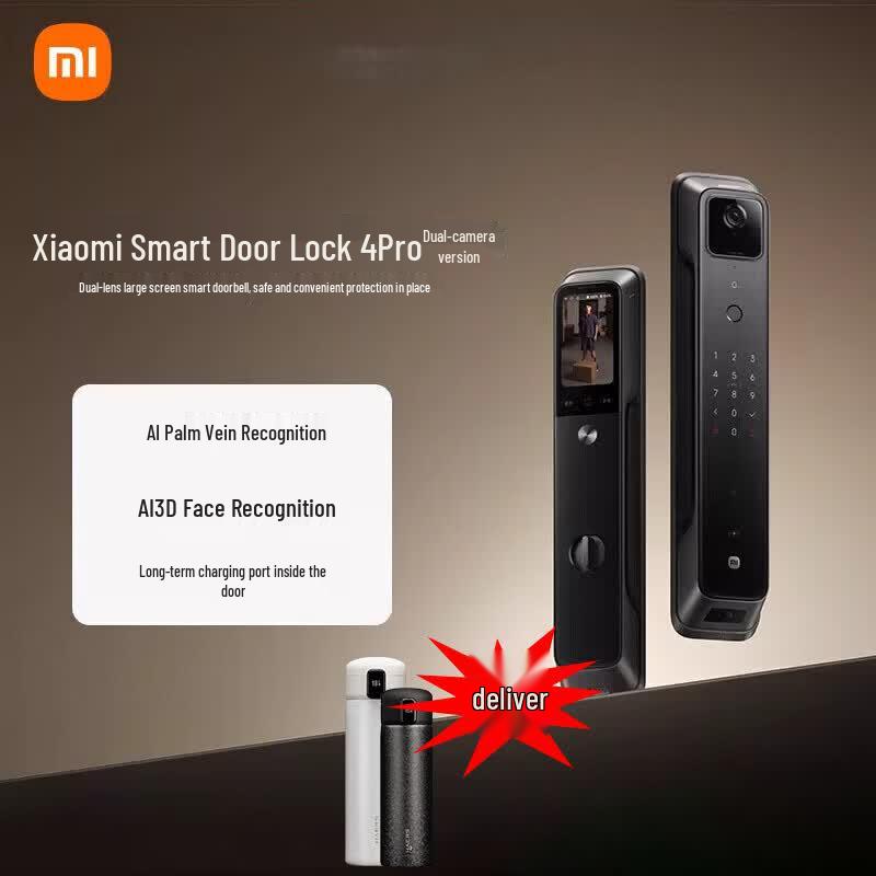 Xiaomi Smart Door Lock 4 Pro Dual Camera Facial Recognition
Xiaomi Smart Door Lock 4 Pro Dual Camera Facial Recognition