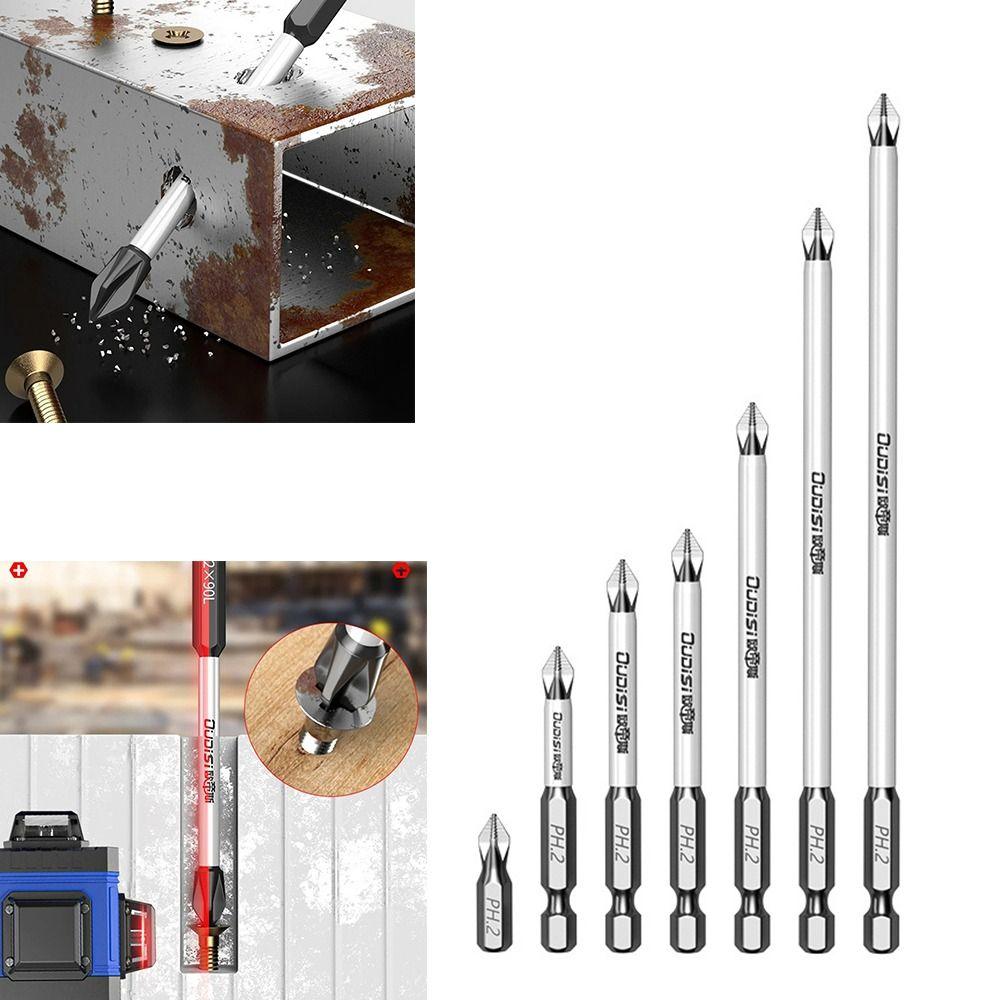 1/7pcs Magnetic Cross Bit High Hardness PH2 Screwdriver Bits 25-150mm Batch Head Power Hand Tools
1/7pcs Magnetic Cross Bit High Hardness PH2 Screwdriver Bits 25-150mm Batch Head Power Hand Tools