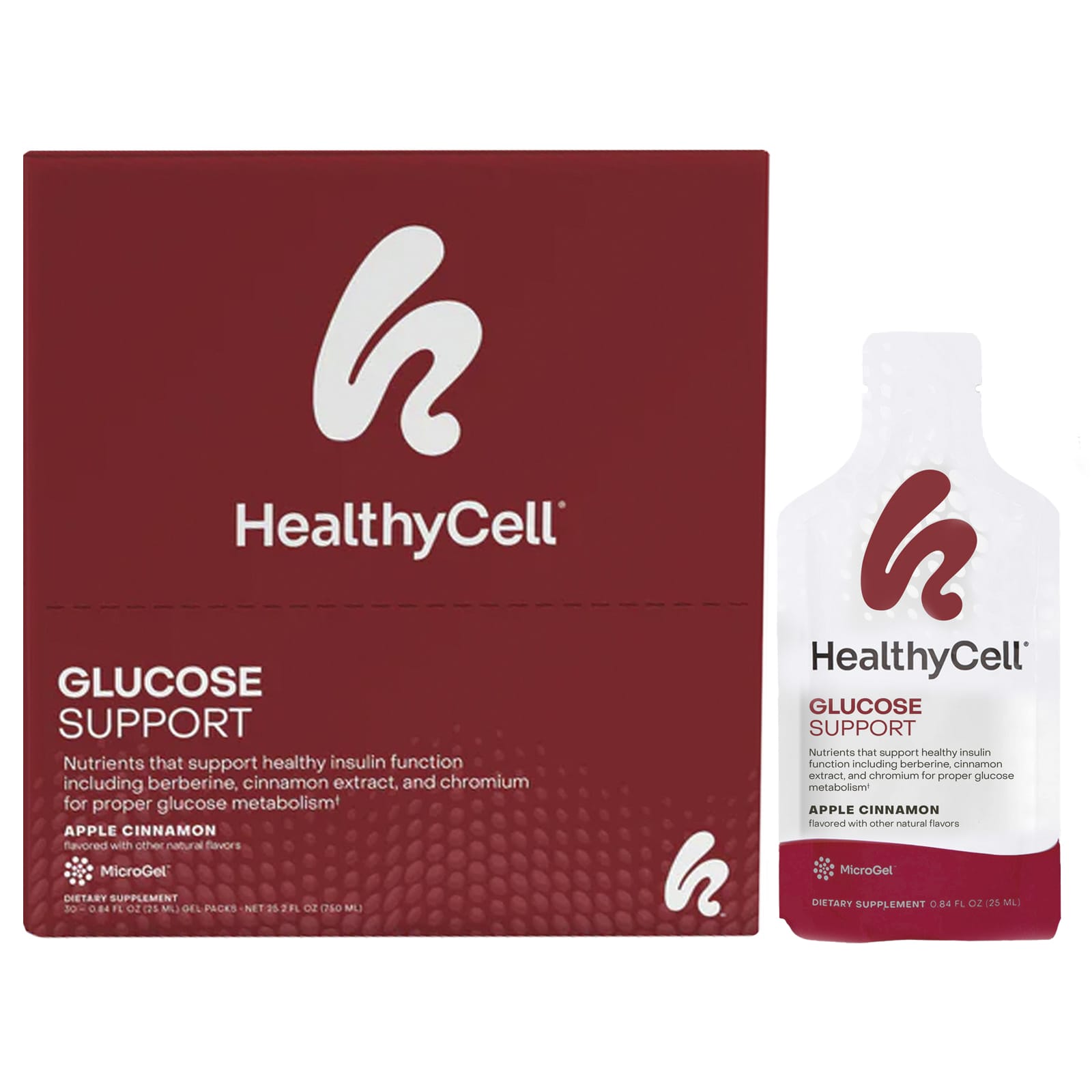 HealthyCell, Glucose Support, Apple Cinnamon, 30 Gel Packs, 25ml (0.84 fl oz)
HealthyCell, Glucose Support, Apple Cinnamon, 30 Gel Packs, 25ml (0.84 fl oz)