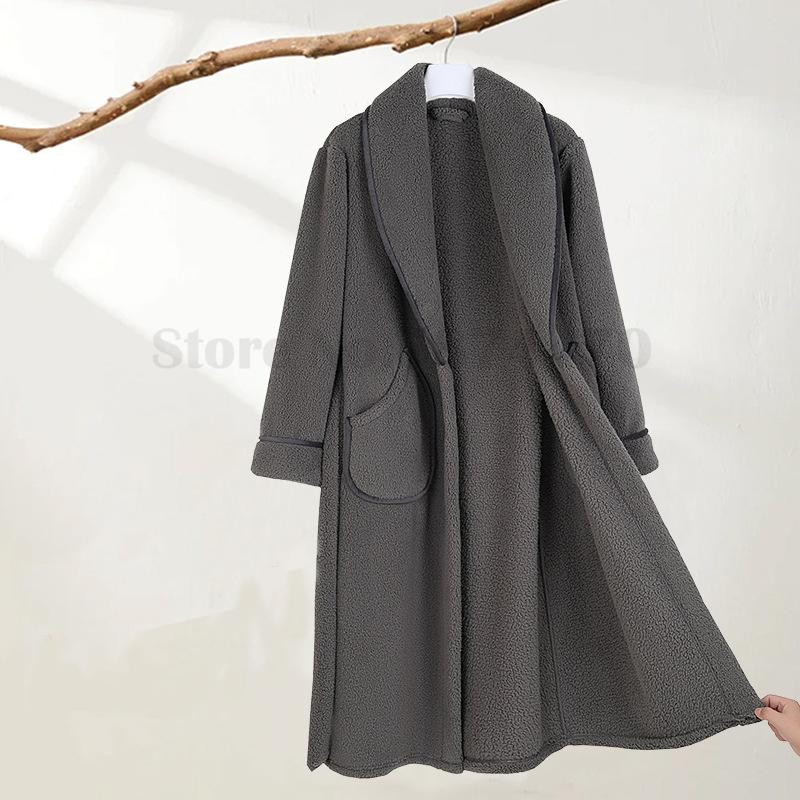 Зимовий фланелевий парний довгий халат для відпочинку Потовщений кораловий фліс-кімоно Халат для сну Вільний повсякденний теплий домашній одяг 3XL
Зимовий фланелевий парний довгий халат для відпочинку Потовщений кораловий фліс-кімоно Халат для сну Вільний повсякденний теплий домашній одяг 3XL