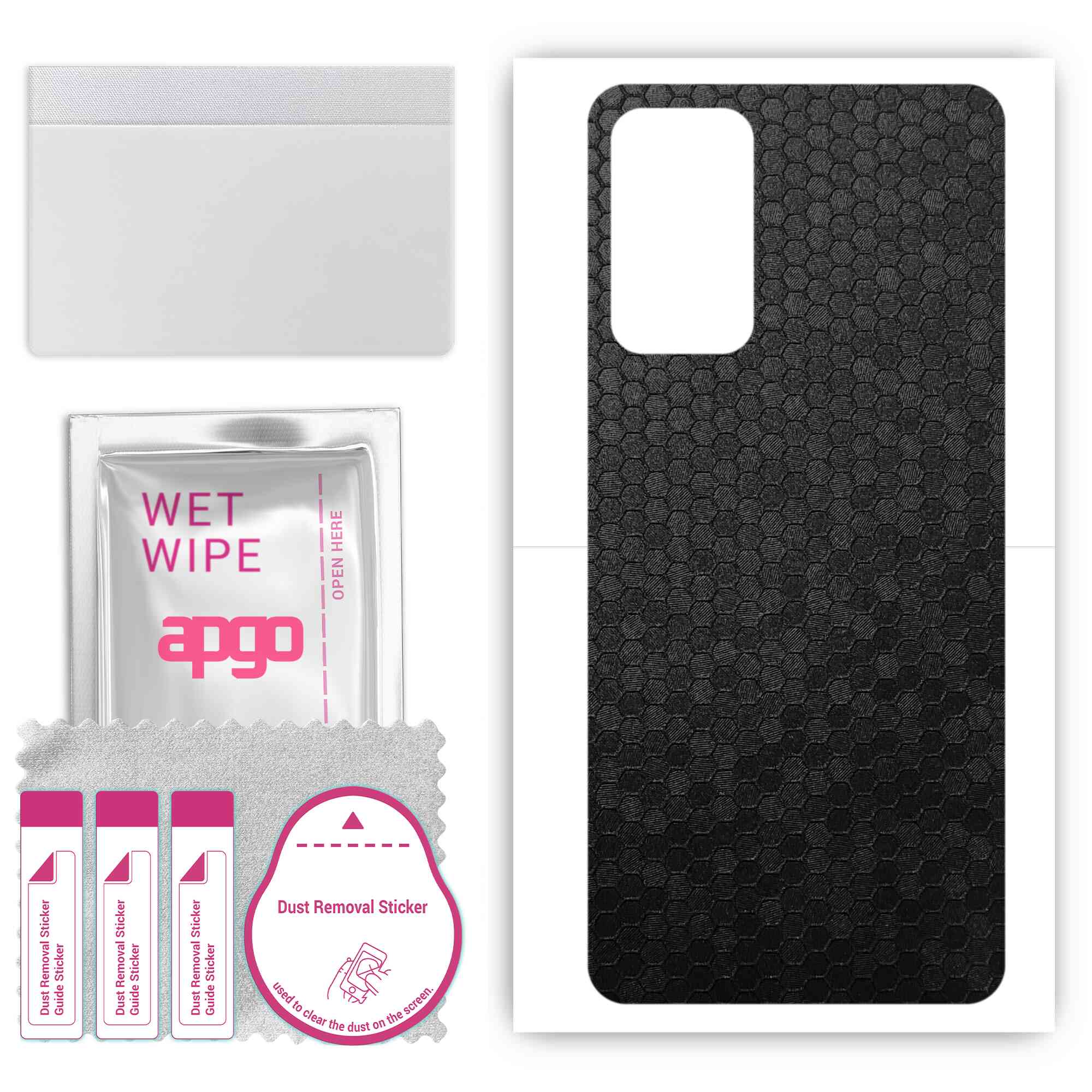 apgo Захисна наклейка для задньої панелі, сумісна з Xiaomi Redmi Note 11S 5G, Wrap Film, Foil, Vinyl - Pattern Black Honeycomb
apgo Захисна наклейка для задньої панелі, сумісна з Xiaomi Redmi Note 11S 5G, Wrap Film, Foil, Vinyl - Pattern Black Honeycomb