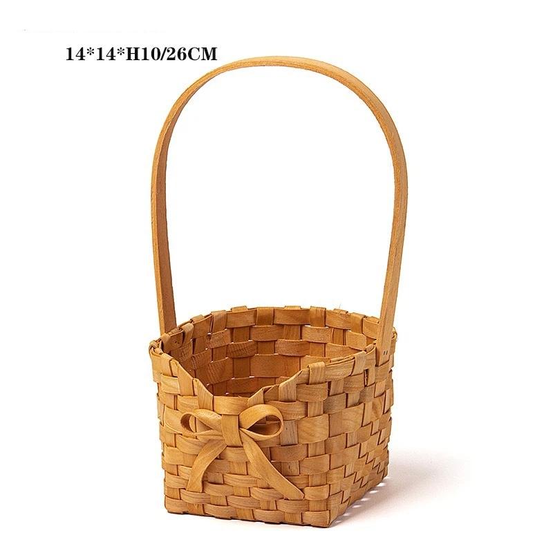 New Willow Rattan Bride Flower Basket Picnic Container Hand-Woven Flower Arrangement Basket With Handle Picnic Weaving Basket
New Willow Rattan Bride Flower Basket Picnic Container Hand-Woven Flower Arrangement Basket With Handle Picnic Weaving Basket