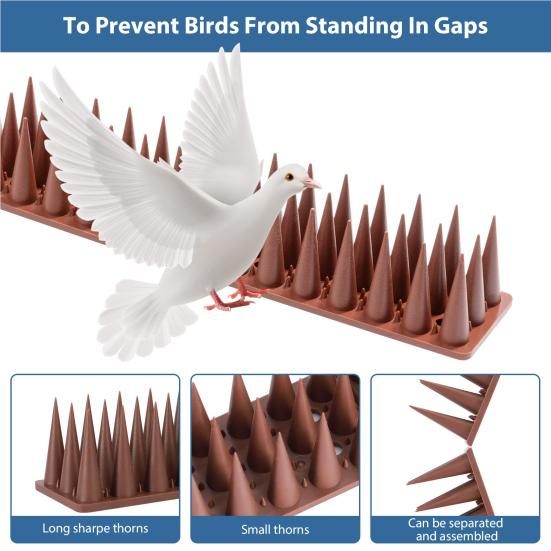Yousheng 12 Pcs Garden Bird Deterrent Spikes Cat Pigeon Deterrent Fence Wall Spikes Anti Climb Spikes for Windowsill Fence Top серый
Yousheng 12 Pcs Garden Bird Deterrent Spikes Cat Pigeon Deterrent Fence Wall Spikes Anti Climb Spikes for Windowsill Fence Top серый
