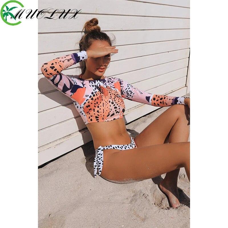 Купальник для серфинга, женский комплект бикини RashGuard, купальник с длинными рукавами, женский летний банный костюм с тигровым принтом, спортивный купальник из 2 предметов
Купальник для серфинга, женский комплект бикини RashGuard, купальник с длинными рукавами, женский летний банный костюм с тигровым принтом, спортивный купальник из 2 предметов