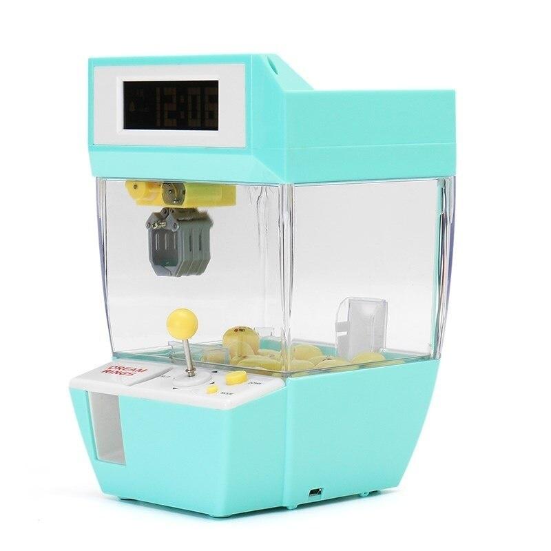 Ловец-будильник, игровой автомат с монетоприемником, кран-машина, конфетная кукла, захват, машина с когтями, синий цвет для развлечений небесно-голубой
Ловец-будильник, игровой автомат с монетоприемником, кран-машина, конфетная кукла, захват, машина с когтями, синий цвет для развлечений небесно-голубой