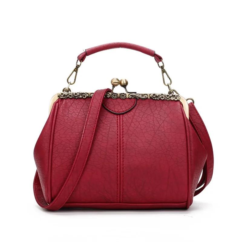 Fashi Women Clip Bags PU Leather Tote Handbag Female Kiss Lock Bag Luxury Vintage Crossbody Purse Bags Messenger Bag for Women червоний
Fashi Women Clip Bags PU Leather Tote Handbag Female Kiss Lock Bag Luxury Vintage Crossbody Purse Bags Messenger Bag for Women червоний